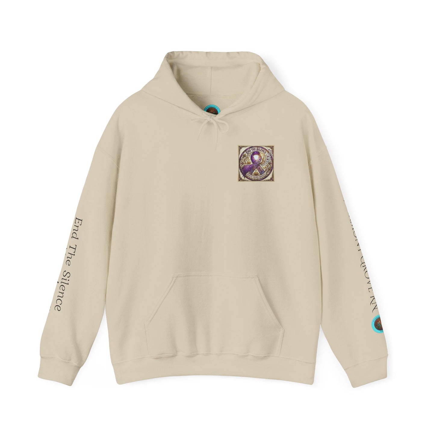 Pullover Hoodie: "End The Silence" Domestic Violence Awareness