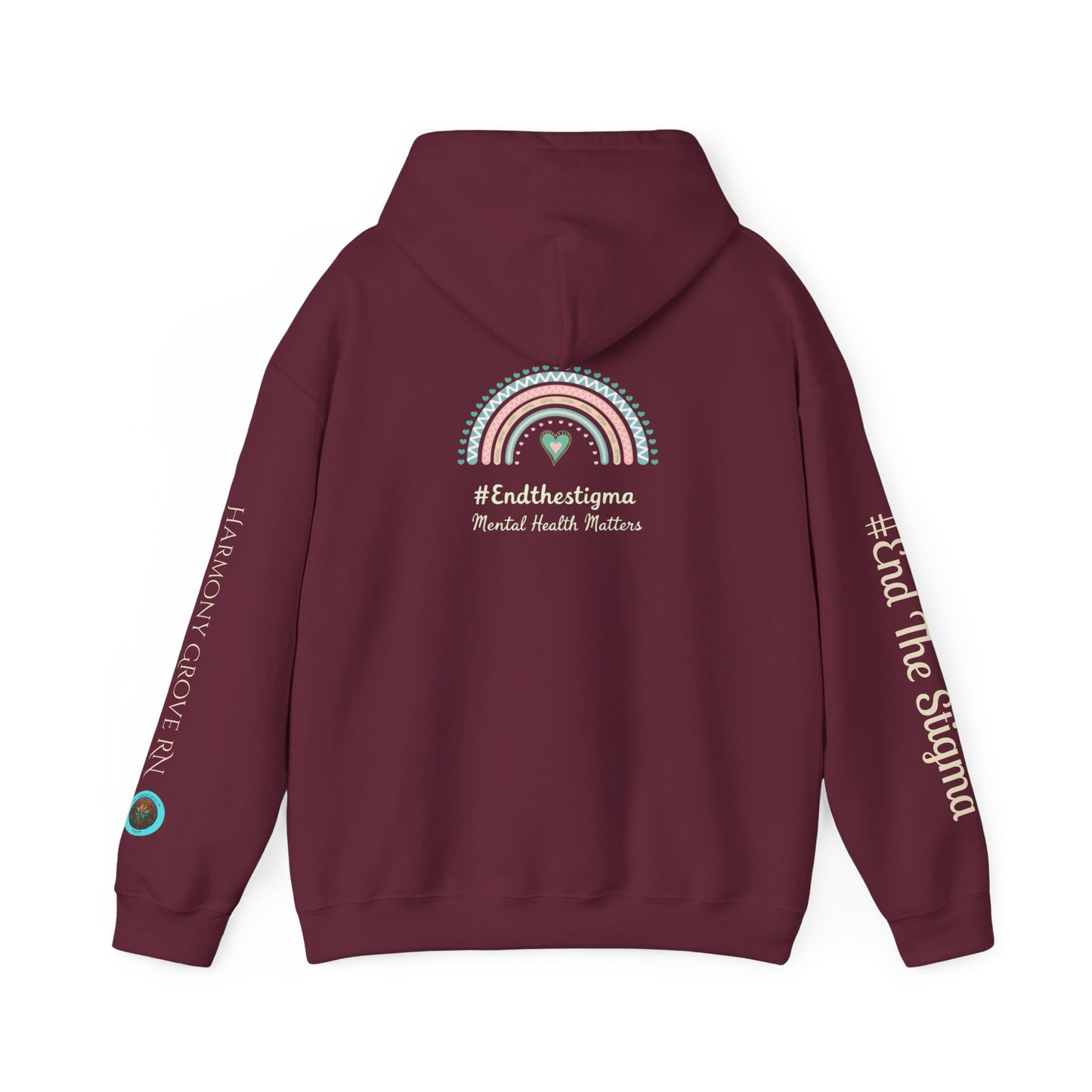 Pullover Hoodie: "#EndTheStigma" Mental Health Matters