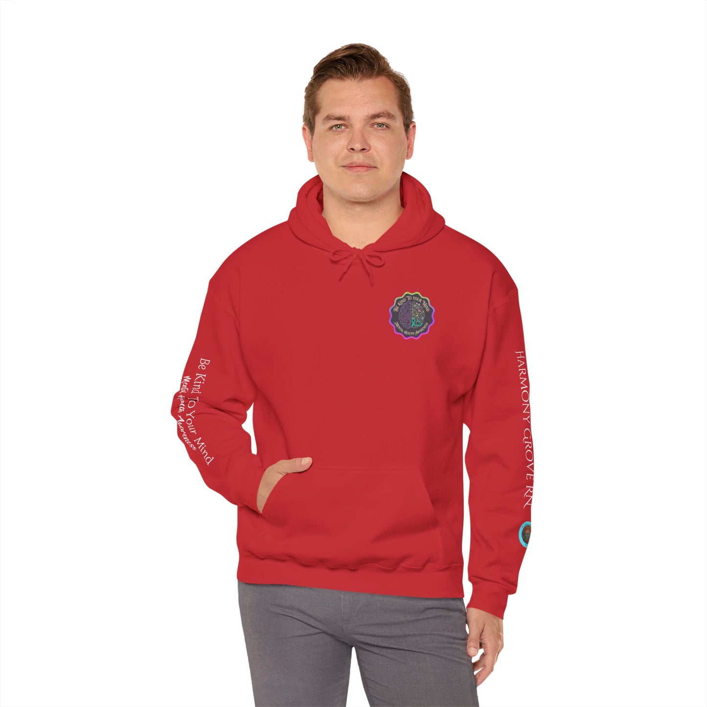 Pullover Hoodie: "Be Kind to Your Mind" Mental Health Awareness