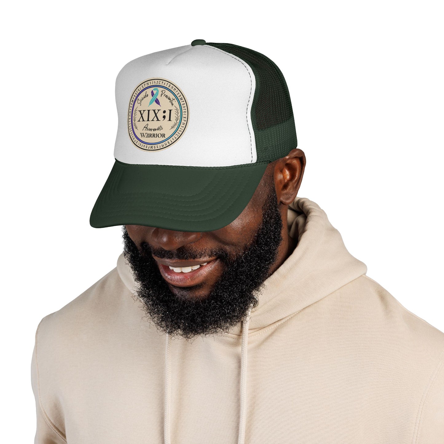 Trucker Hat: "XIX;I Warrior" Suicide Prevention Awareness