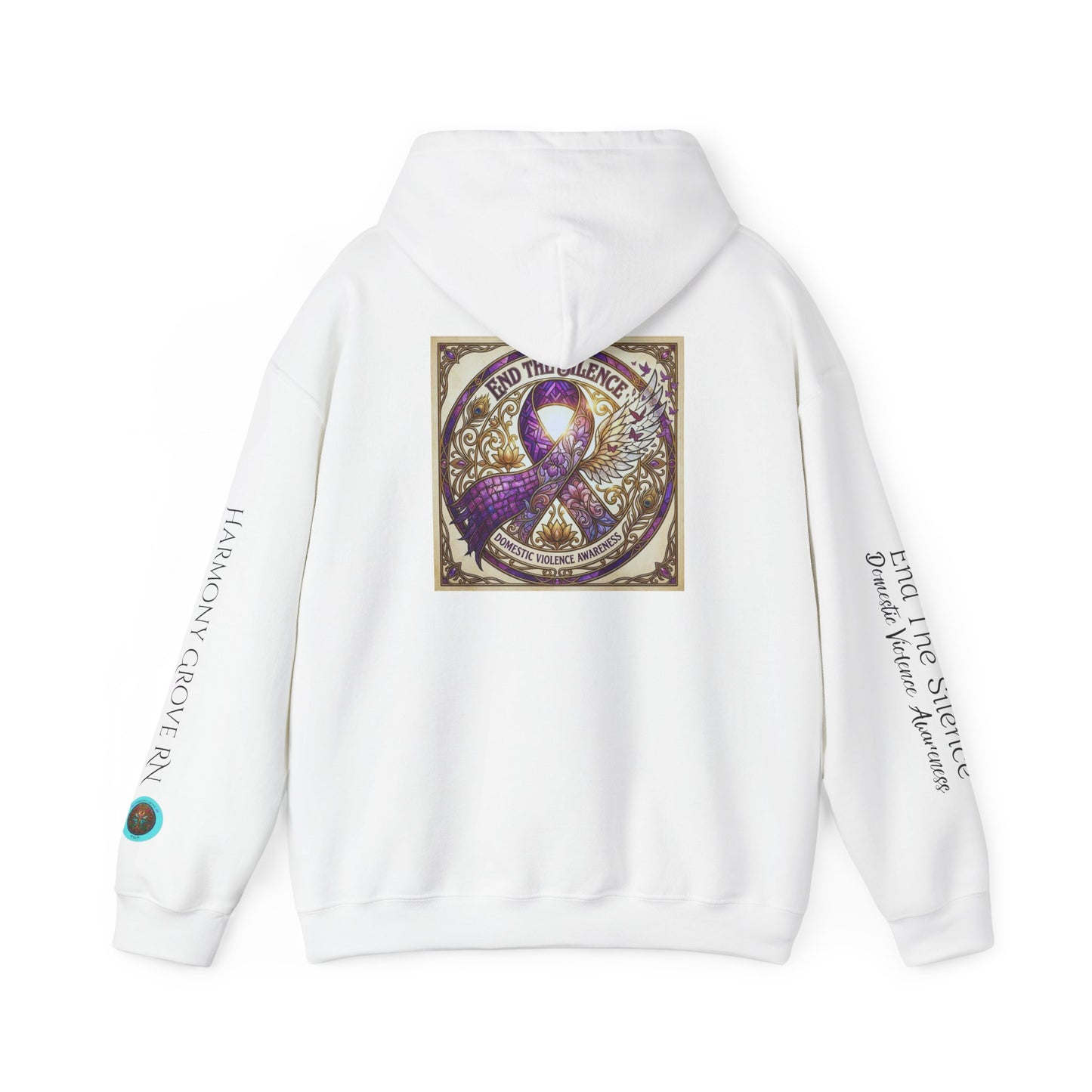 Pullover Hoodie: "End The Silence" Domestic Violence Awareness