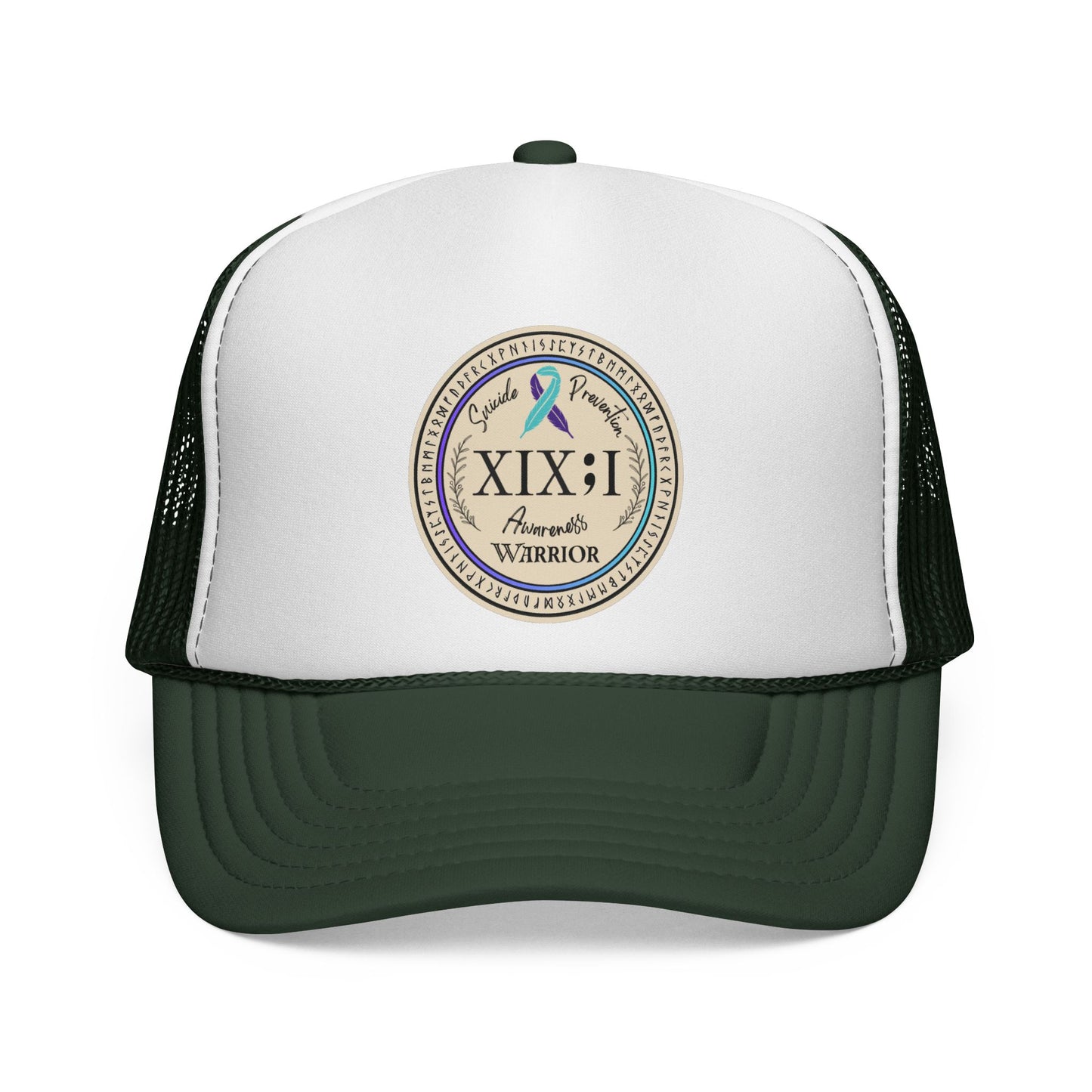 Trucker Hat: "XIX;I Warrior" Suicide Prevention Awareness