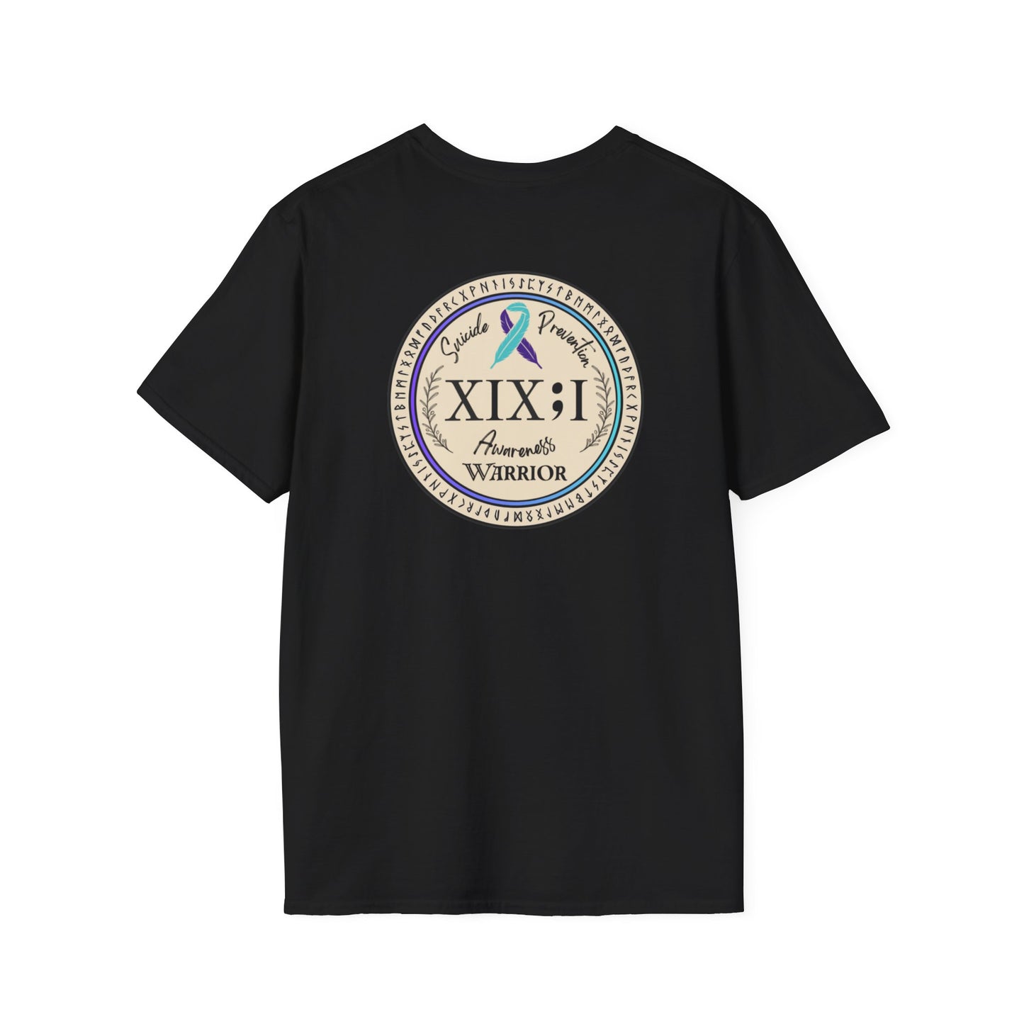 T-shirt: Suicide Awareness Warrior Teal and Purple Support Ribbon