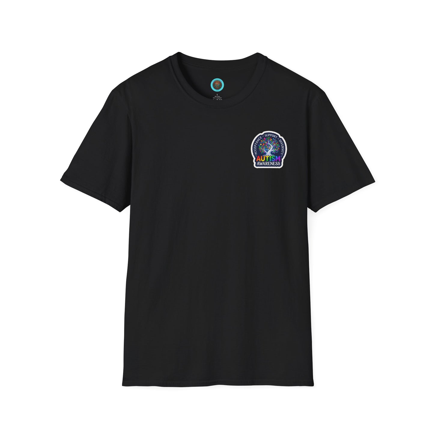 T-Shirt: "Autism Awareness" Rainbow Tree