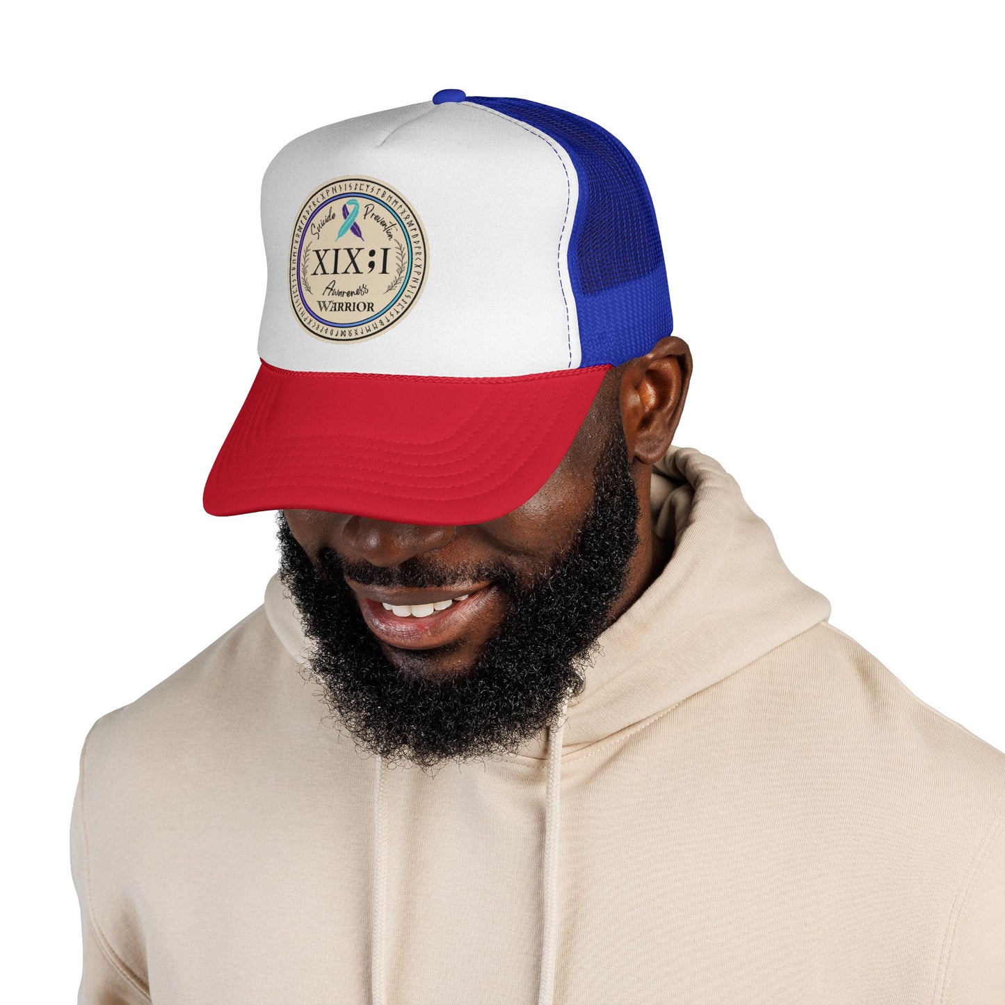 Trucker Hat: "XIX;I Warrior" Suicide Prevention Awareness