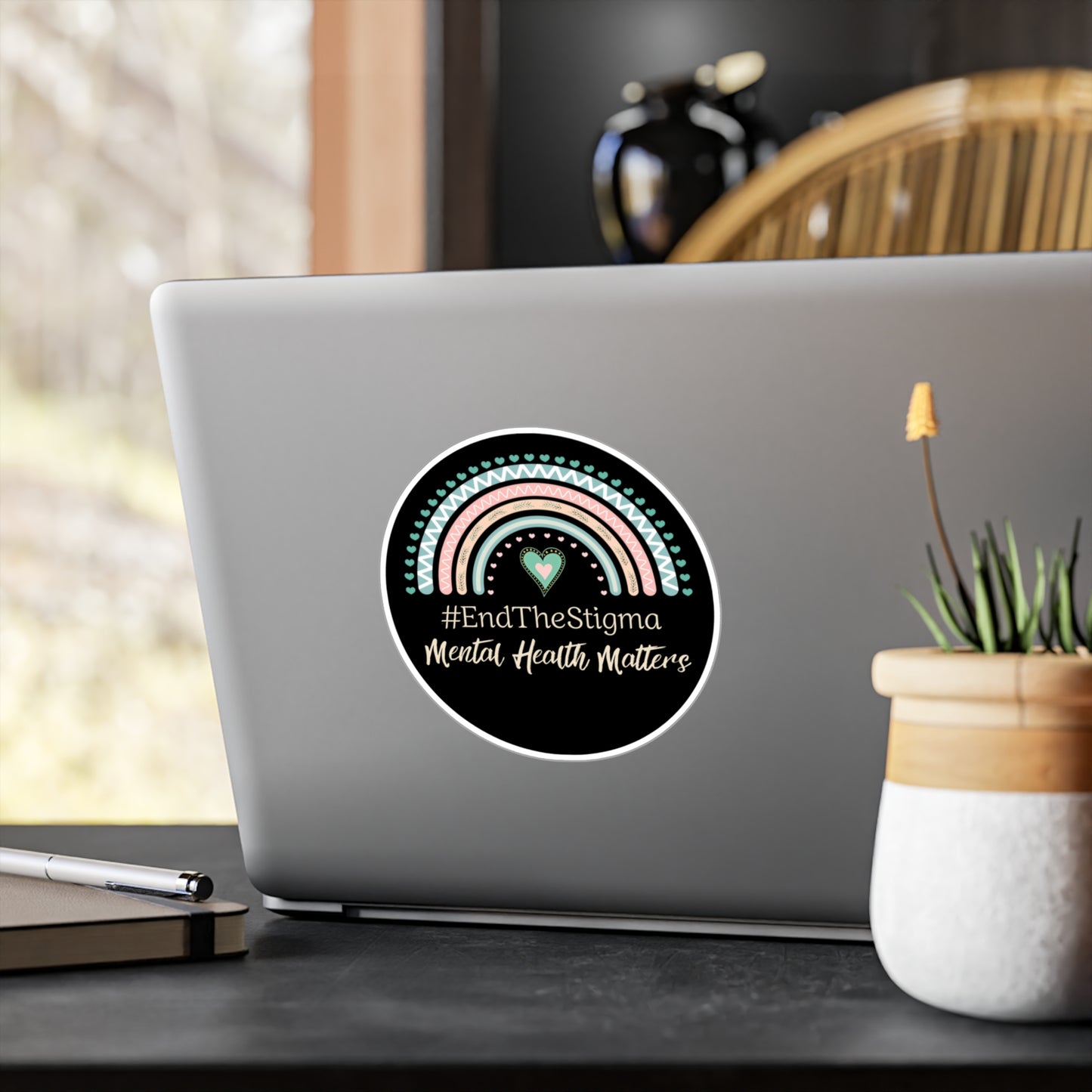 All-Weather Vinyl Decal: #EndTheStigma Onyx