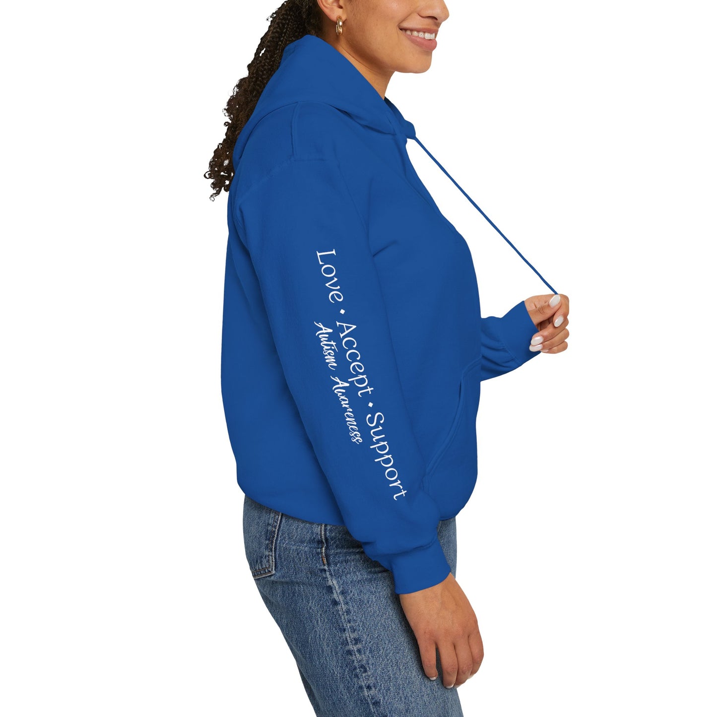 Pullover Hoodie: "Autism Awareness" Colorful Tree Compassion Design