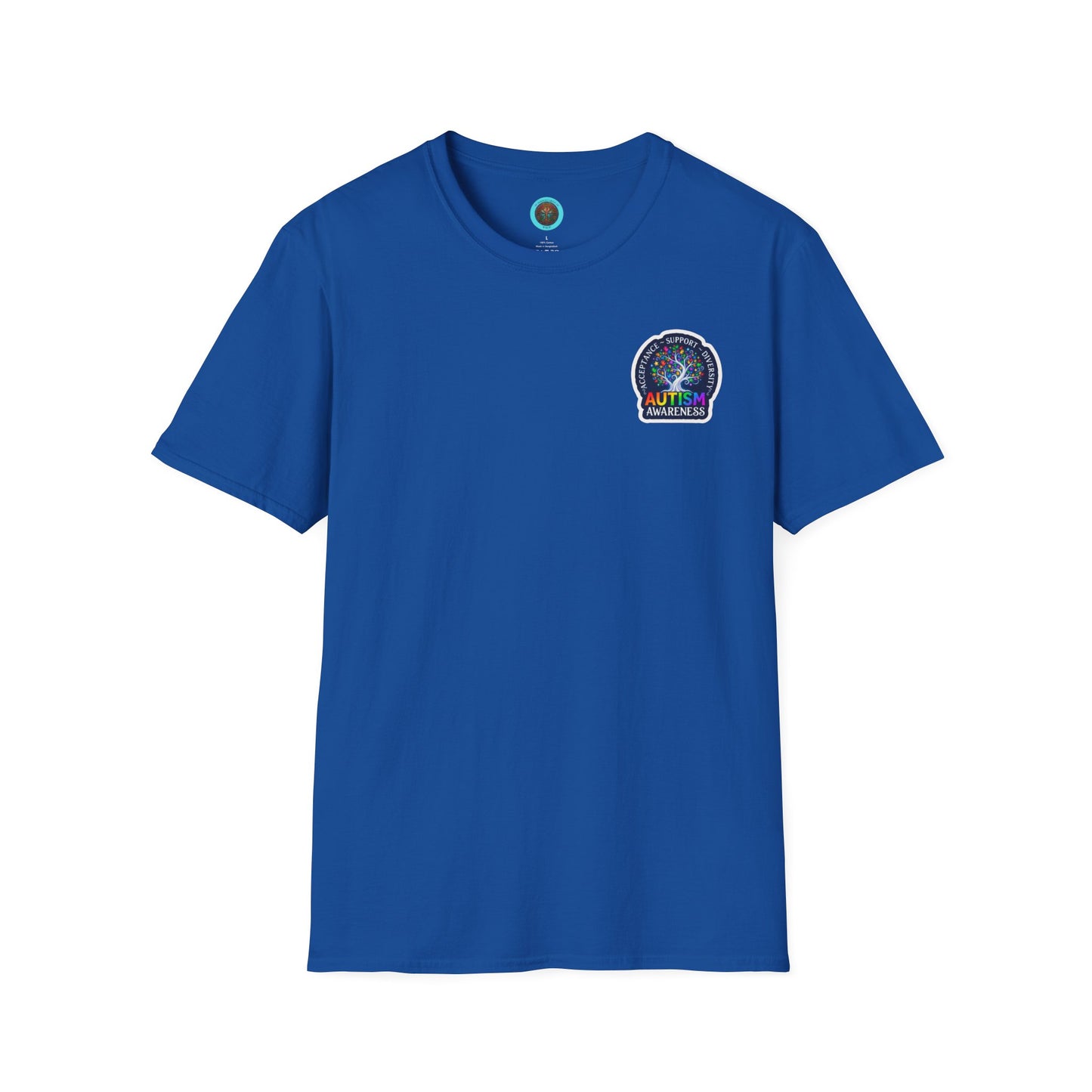 T-Shirt: "Autism Awareness" Rainbow Tree