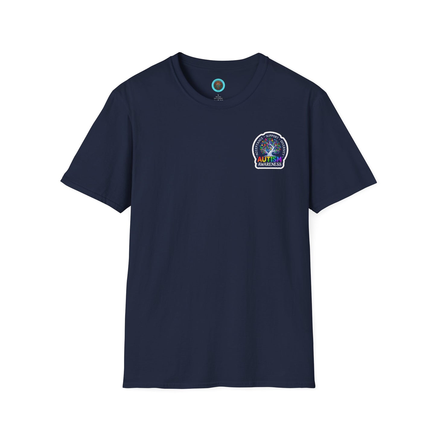 T-Shirt: "Autism Awareness" Rainbow Tree