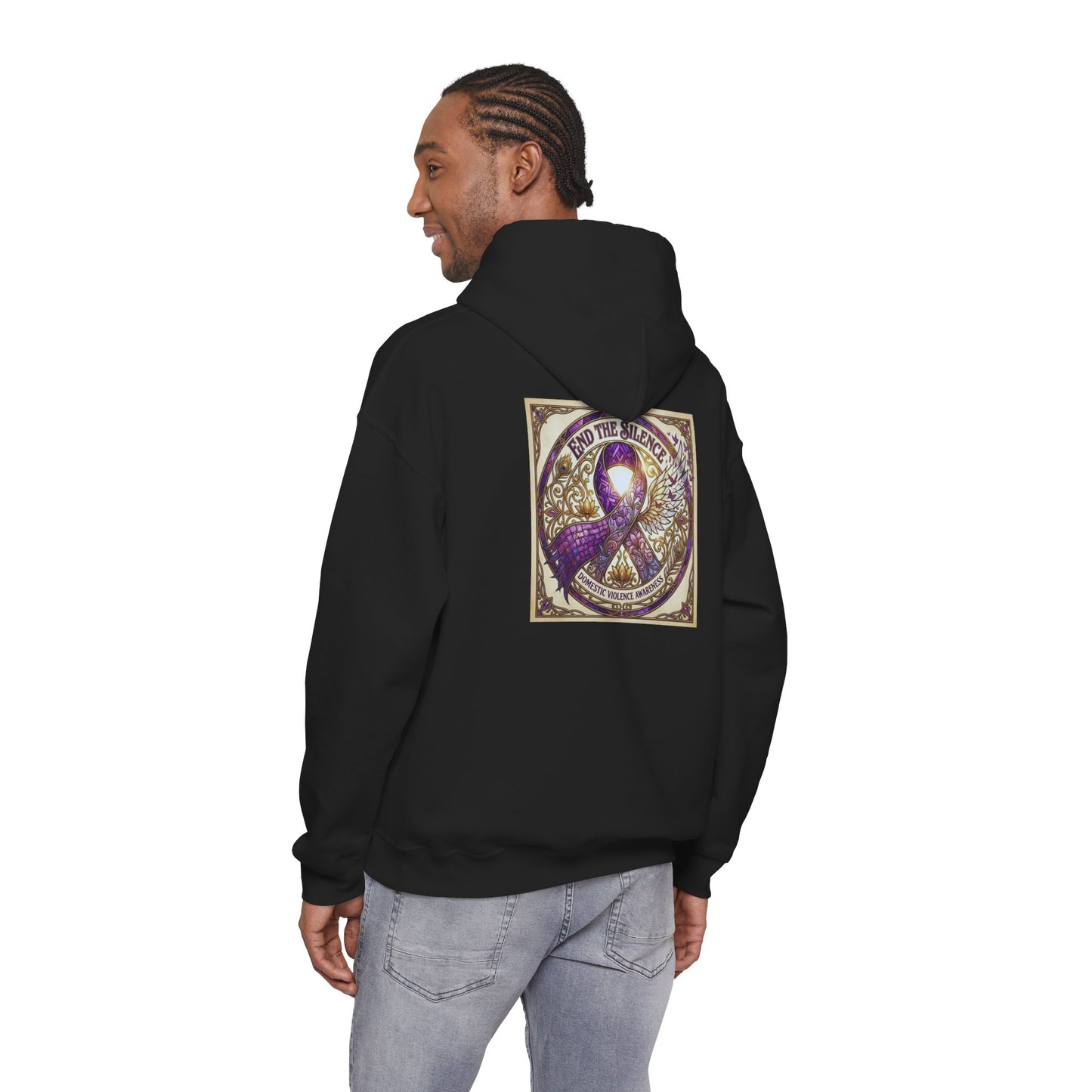 Pullover Hoodie: "End The Silence" Domestic Violence Awareness