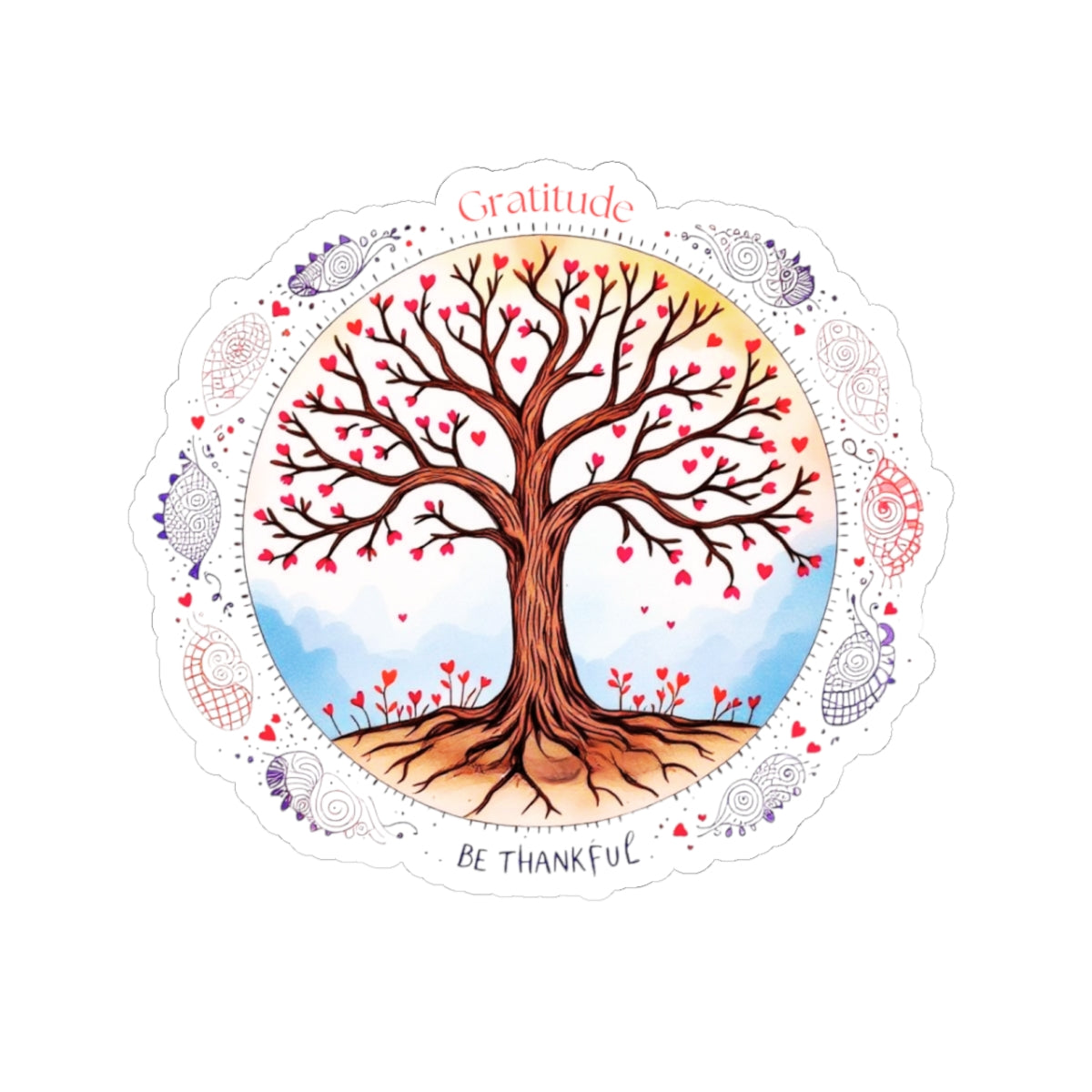Kiss- Cut Stickers: Be Thankful