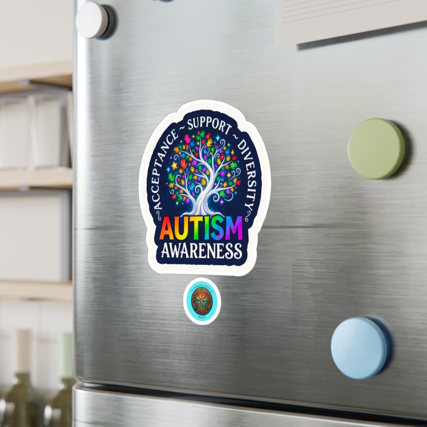 All-Weather Vinyl Decal: Autism Awareness Acceptance Support Diversity