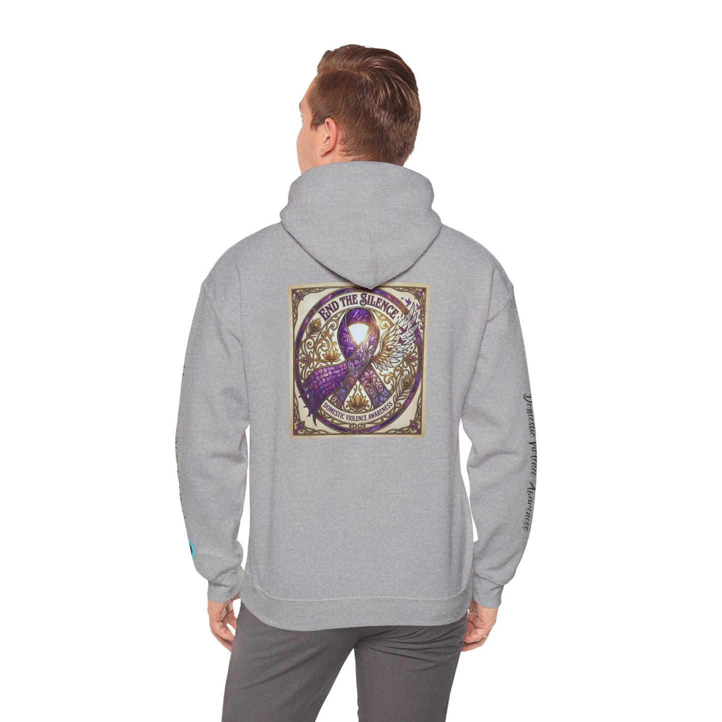 Pullover Hoodie: "End The Silence" Domestic Violence Awareness