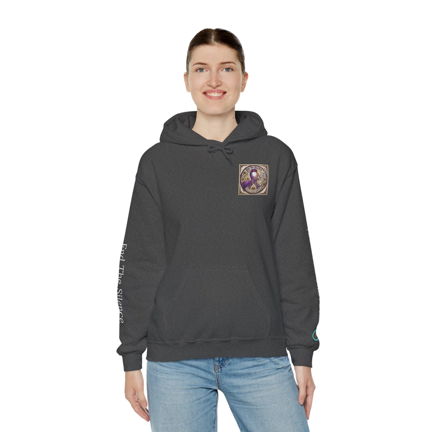 Pullover Hoodie: "End The Silence" Domestic Violence Awareness