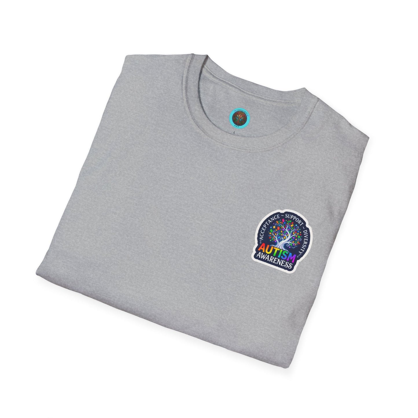 T-Shirt: "Autism Awareness" Rainbow Tree