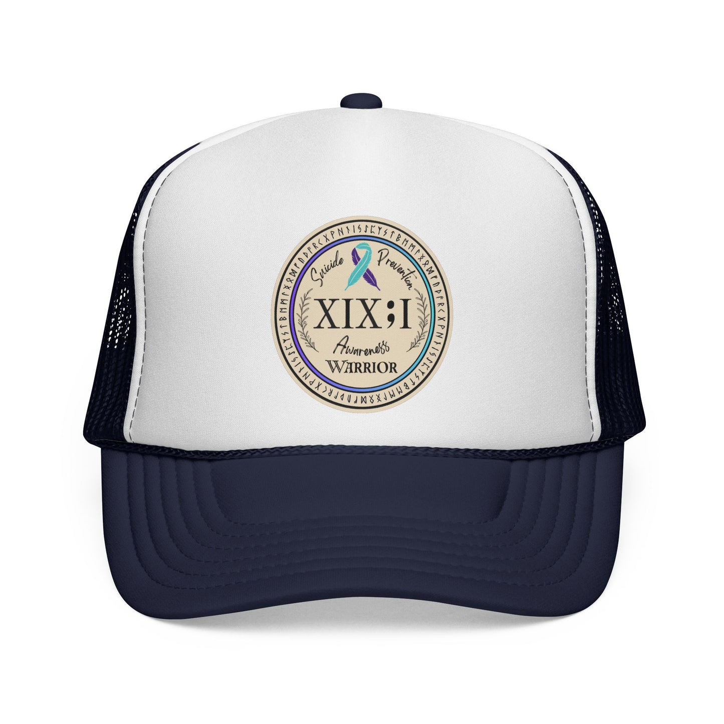 Trucker Hat: "XIX;I Warrior" Suicide Prevention Awareness