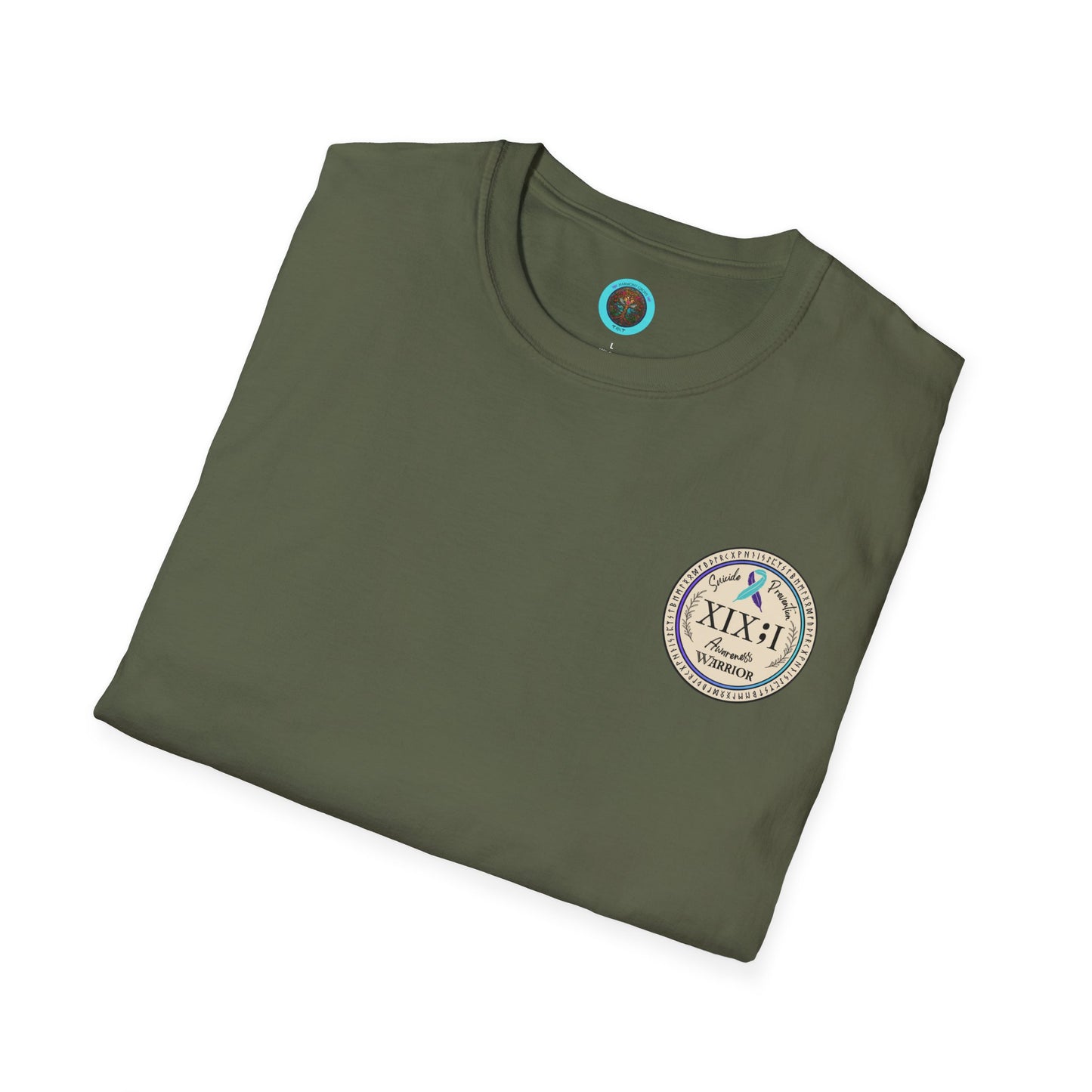 T-shirt: Suicide Awareness Warrior Teal and Purple Support Ribbon