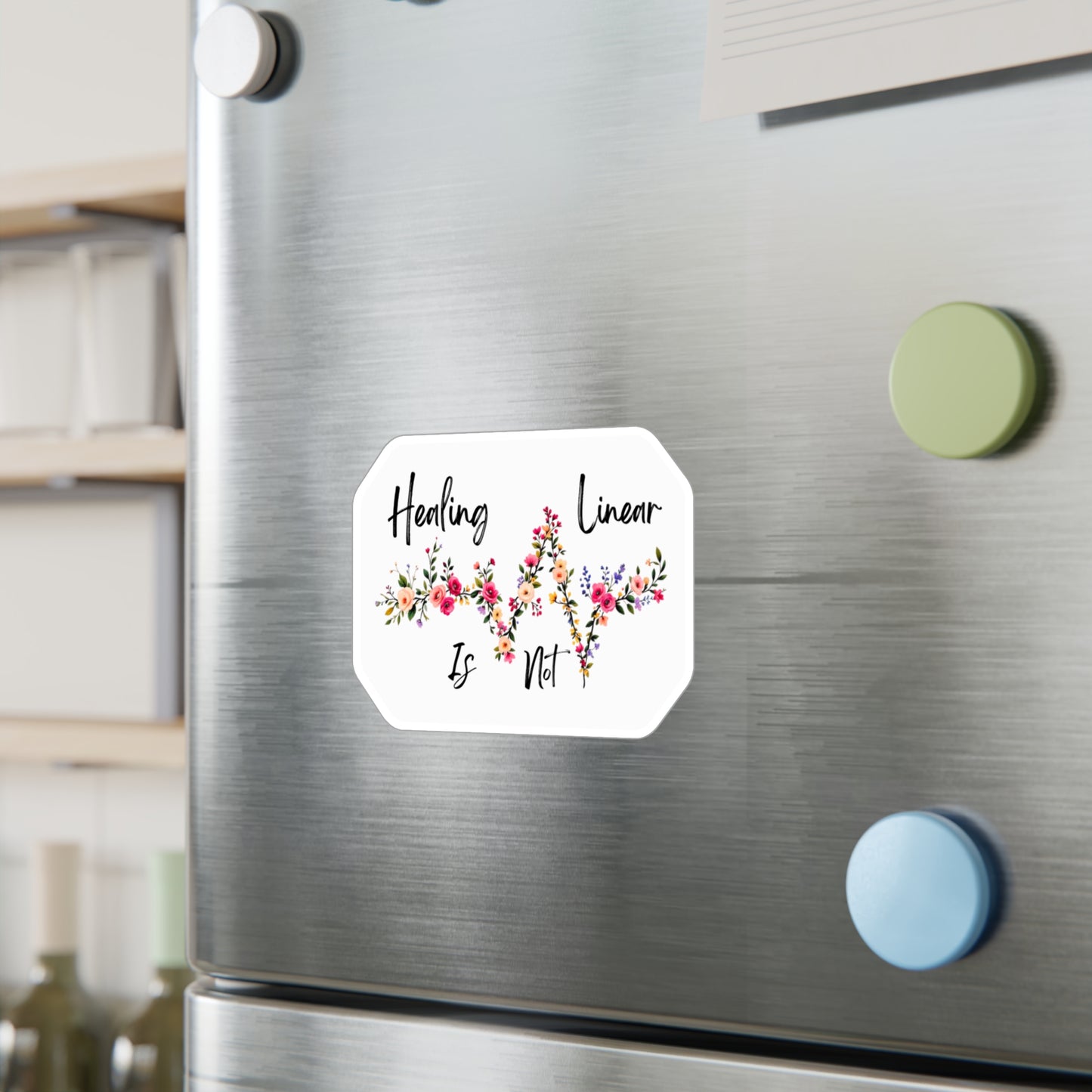 All-Weather Vinyl Decal: Healing Is Not Linear Floral
