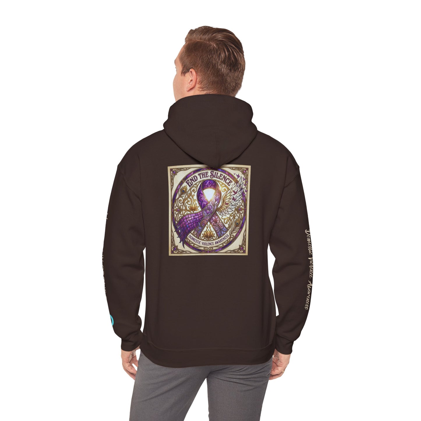 Pullover Hoodie: "End The Silence" Domestic Violence Awareness