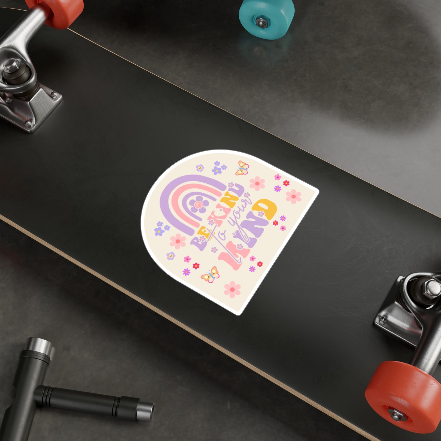 All-Weather Vinyl Decal: Be Kind To Your Mind Rainbow