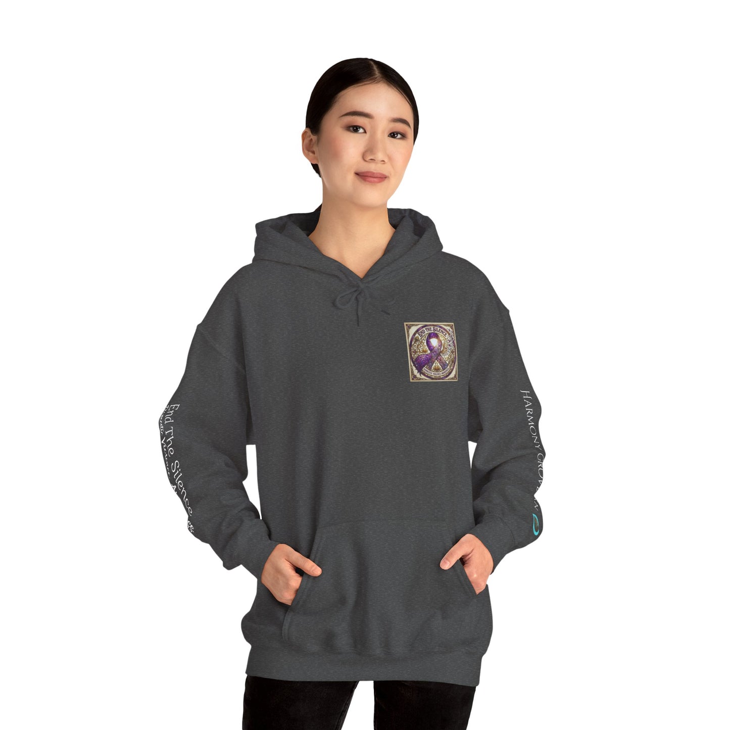 Pullover Hoodie: "End The Silence" Domestic Violence Awareness