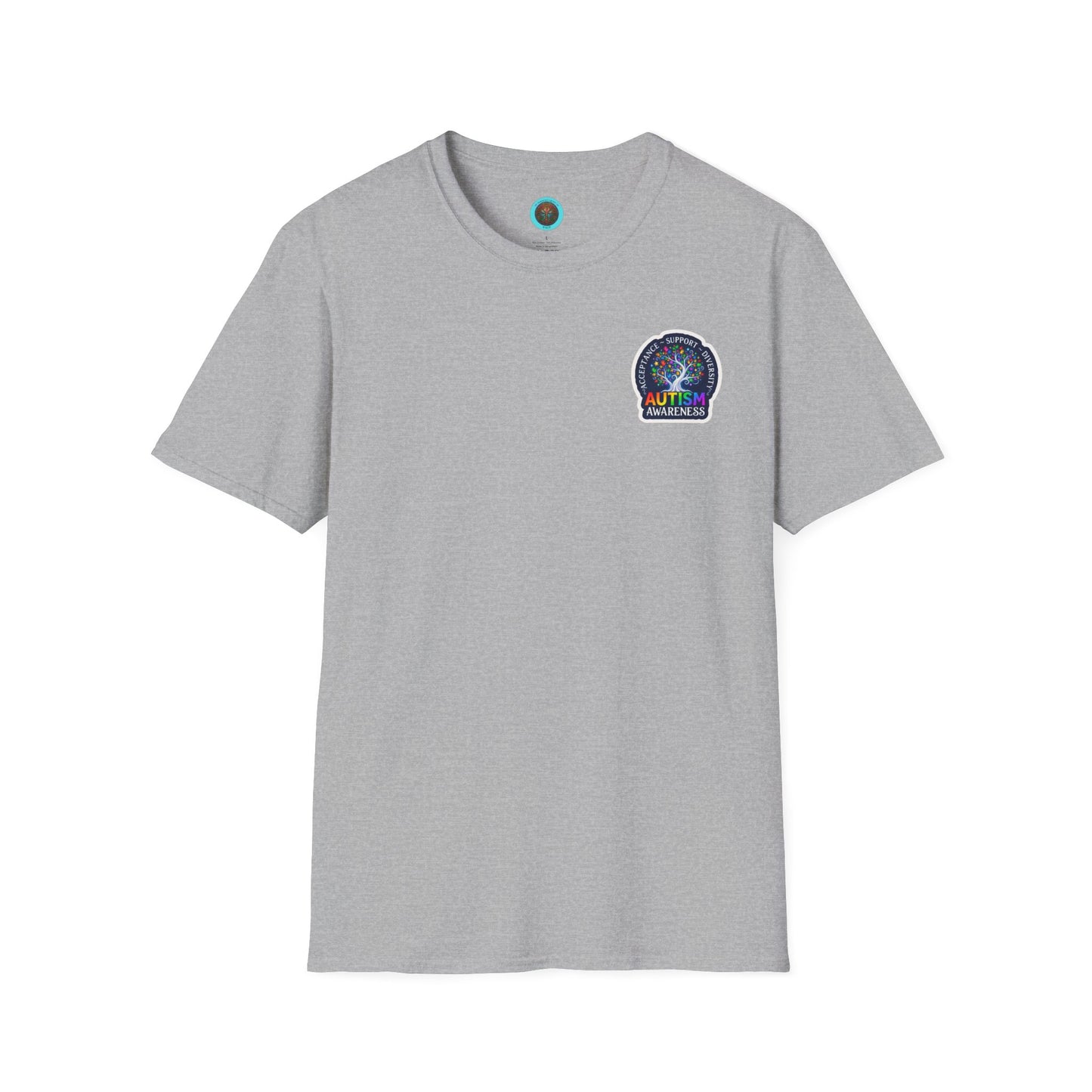 T-Shirt: "Autism Awareness" Rainbow Tree