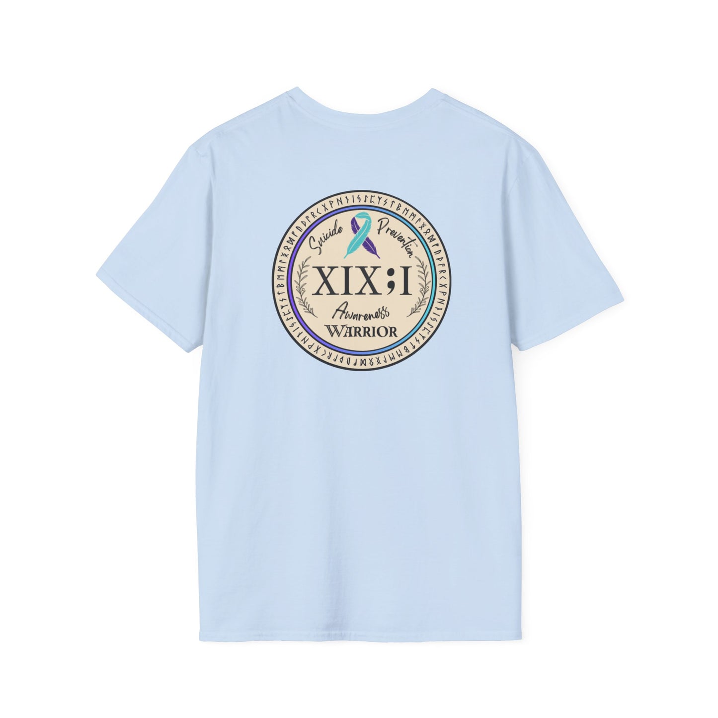 T-shirt: Suicide Awareness Warrior Teal and Purple Support Ribbon