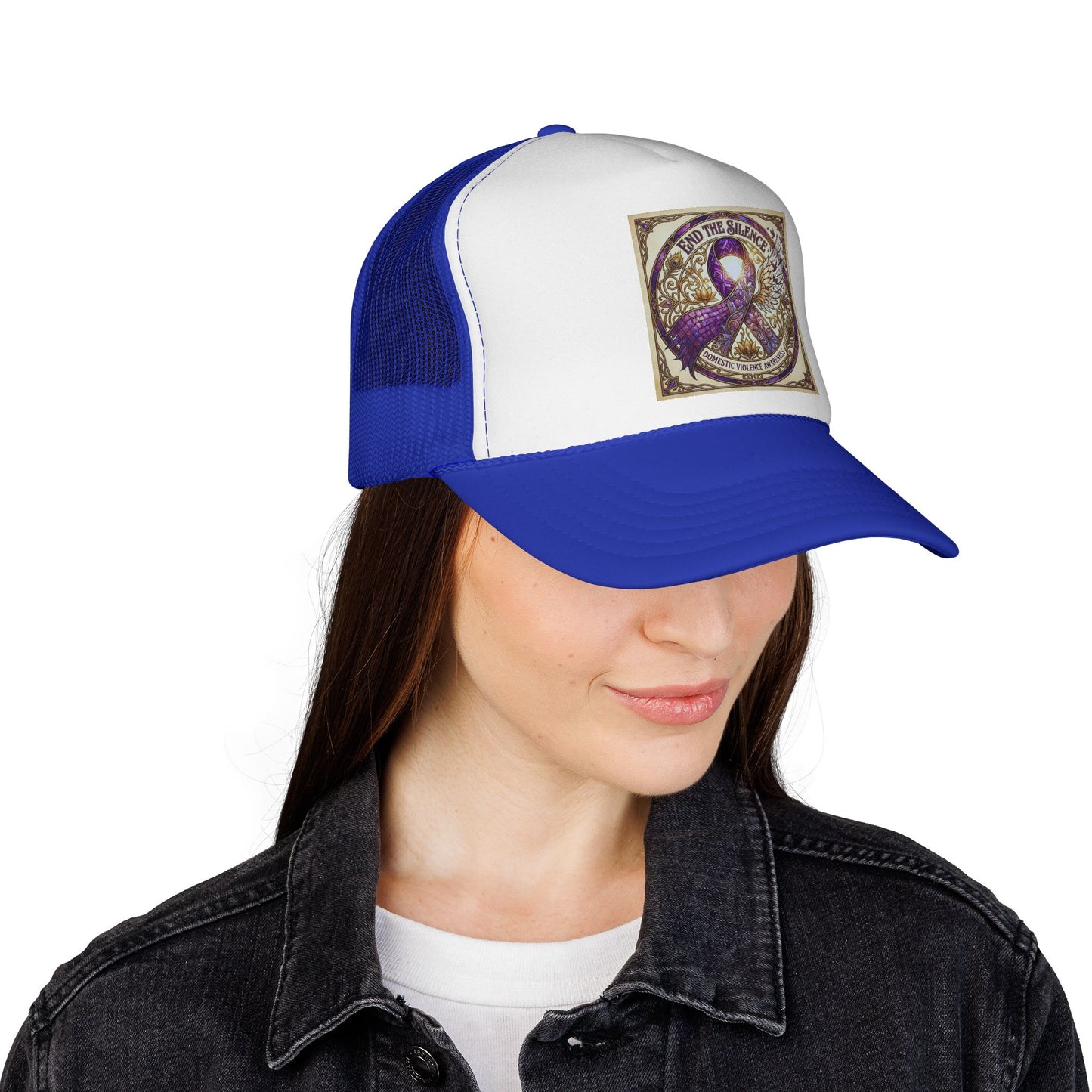 Trucker Hat: "End the Silence" Domestic Violence Awareness