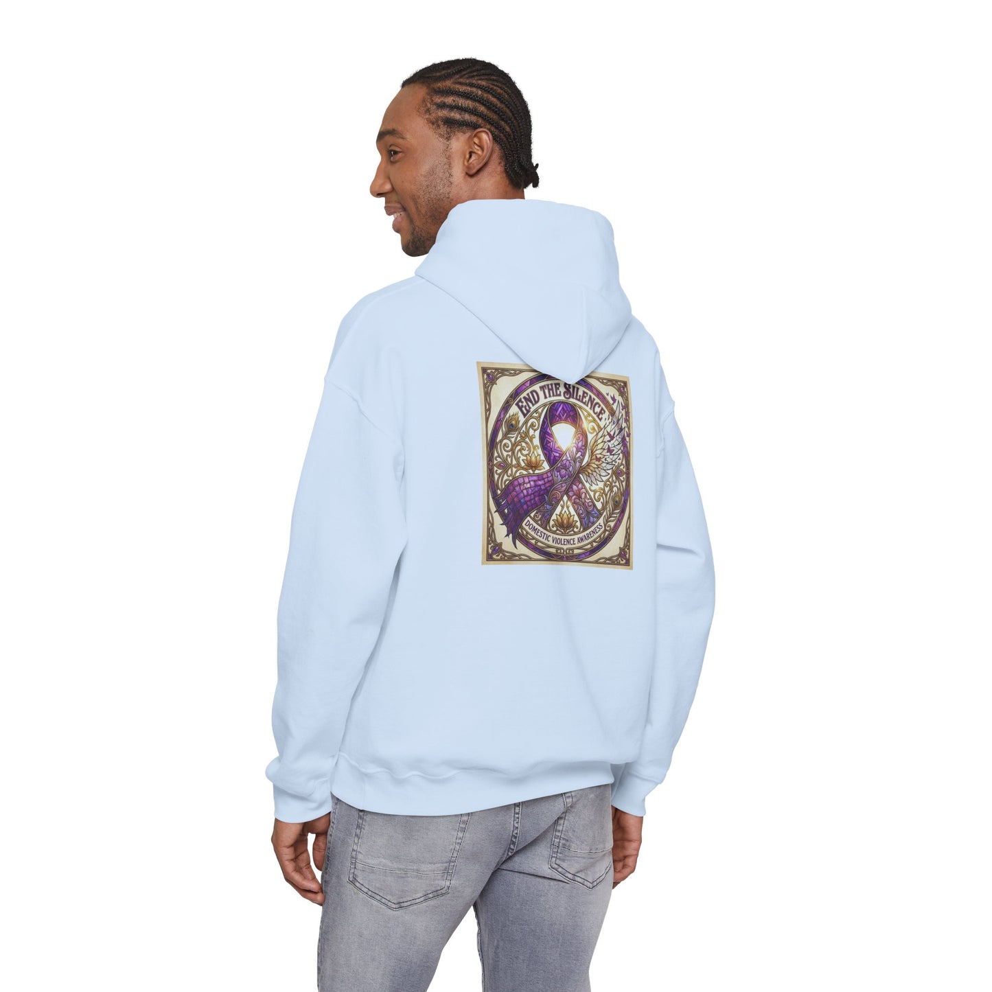 Pullover Hoodie: "End The Silence" Domestic Violence Awareness