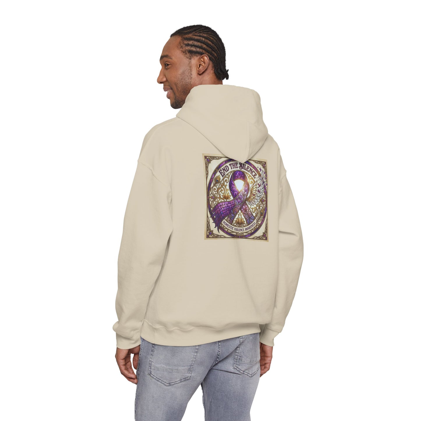 Pullover Hoodie: "End The Silence" Domestic Violence Awareness