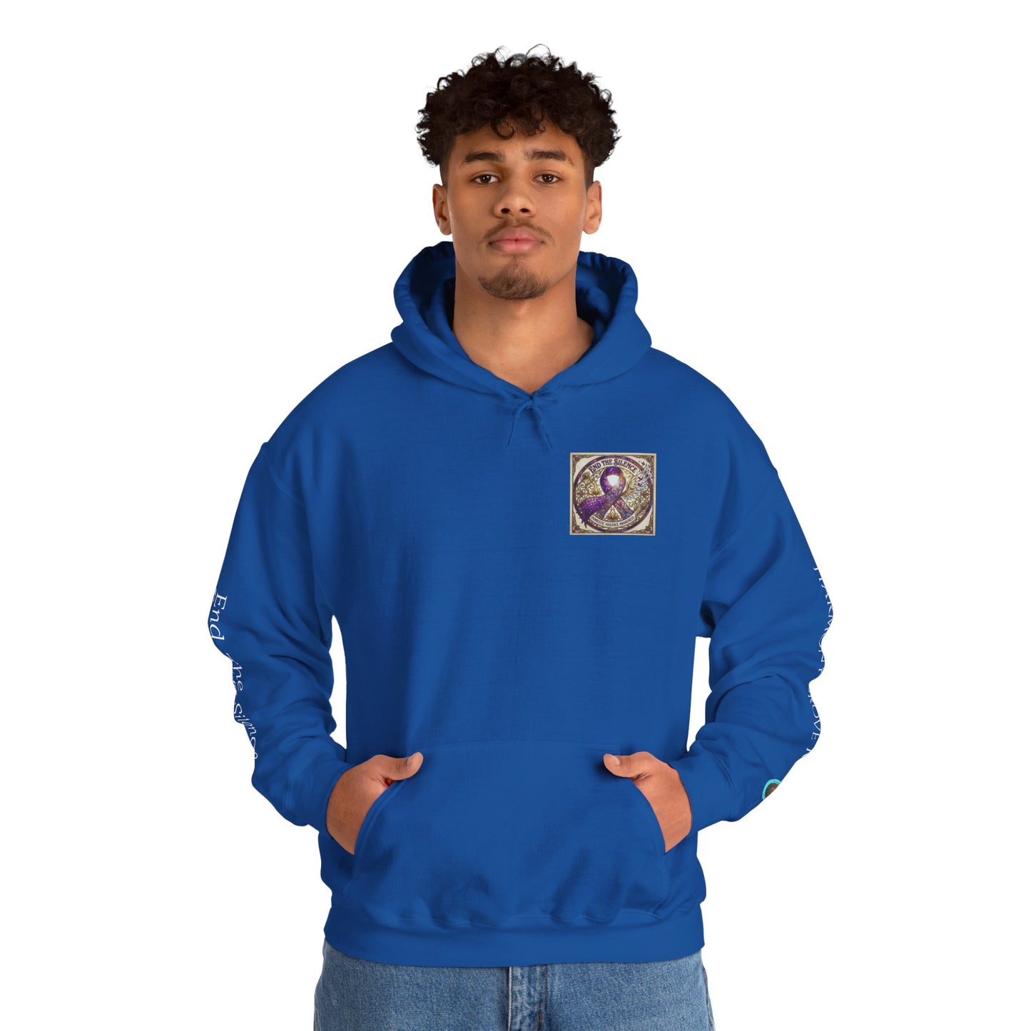 Pullover Hoodie: "End The Silence" Domestic Violence Awareness