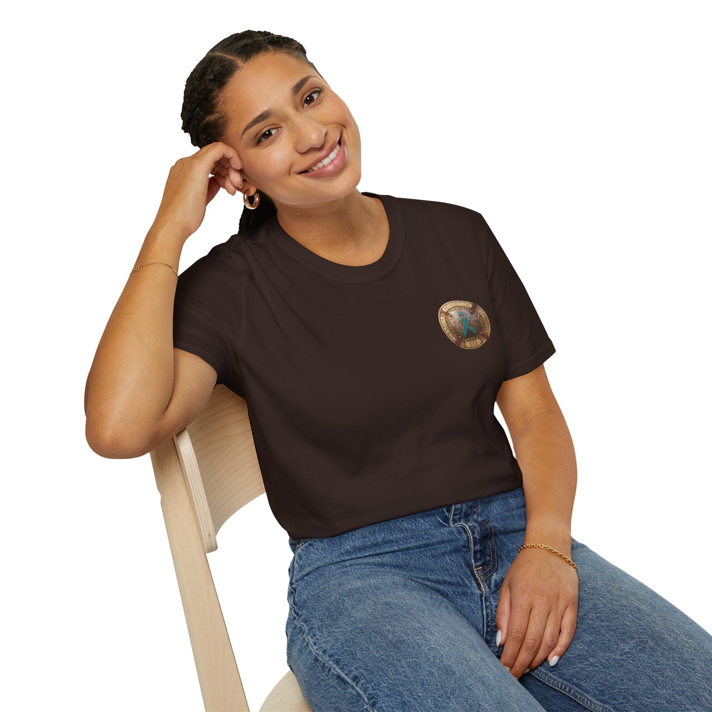 T-Shirt: "PTSD Awareness" Teal Ribbon Support