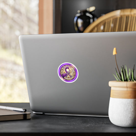 6-Pack Domestic Violence Awareness All-Weather Vinyl Decal (2.5")