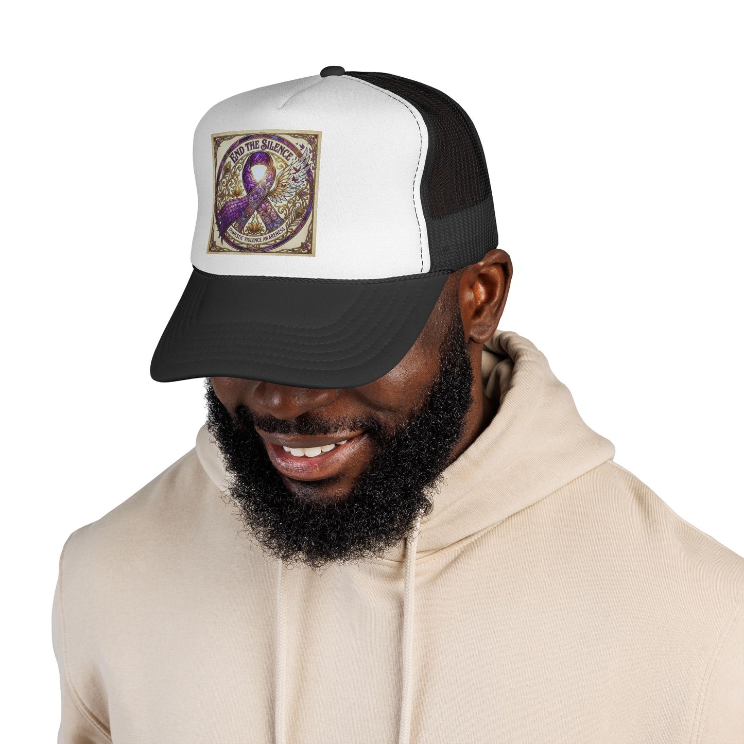 Trucker Hat: "End the Silence" Domestic Violence Awareness