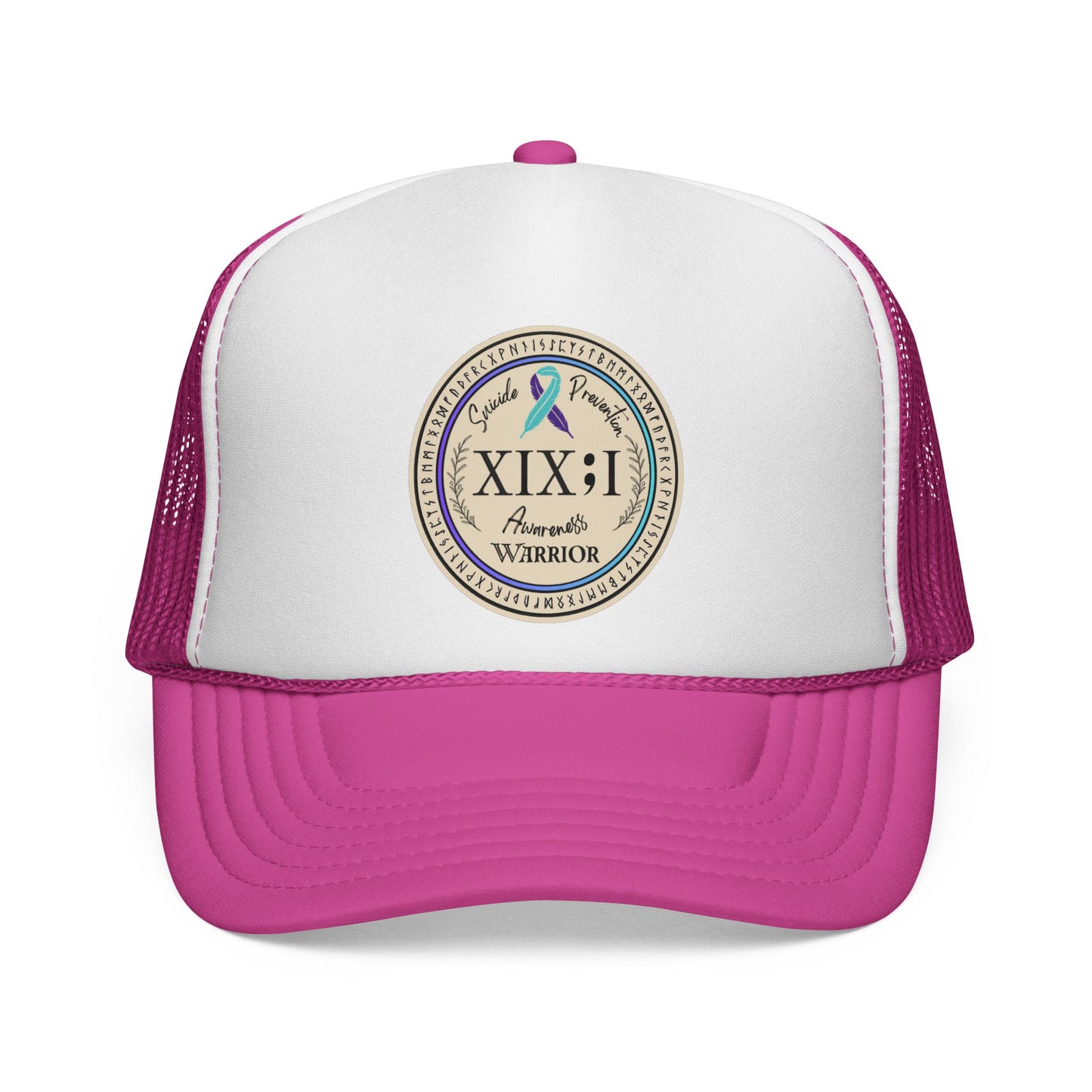 Trucker Hat: "XIX;I Warrior" Suicide Prevention Awareness