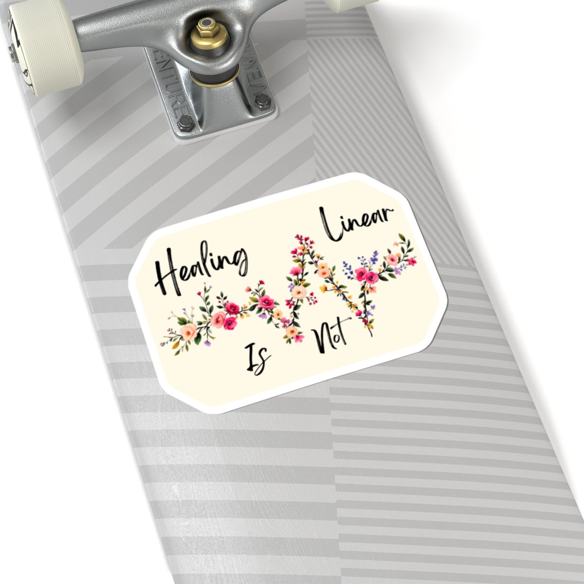 Kiss-Cut Sticker: Floral Healing Is Not Linear