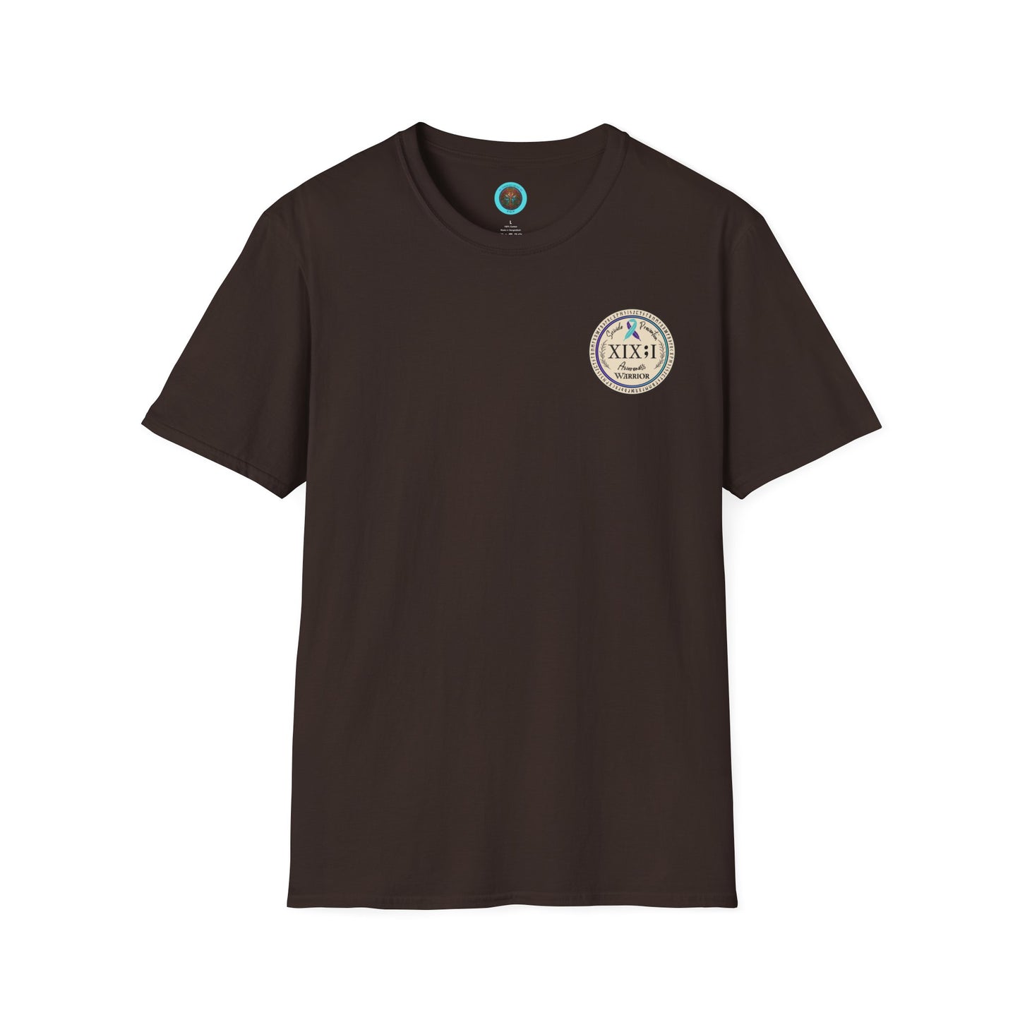 T-shirt: Suicide Awareness Warrior Teal and Purple Support Ribbon