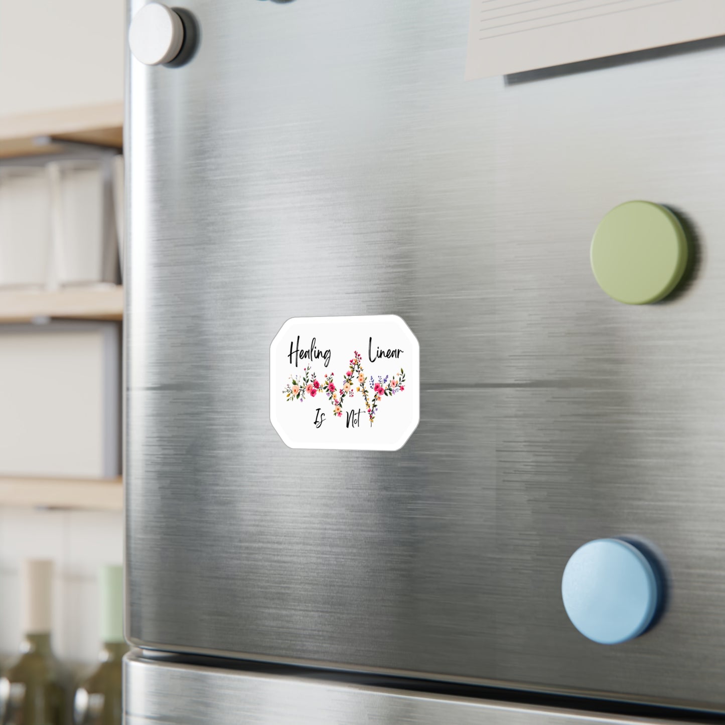 All-Weather Vinyl Decal: Healing Is Not Linear Floral