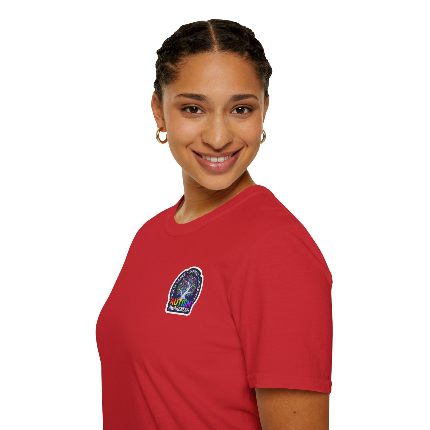 T-Shirt: "Autism Awareness" Rainbow Tree