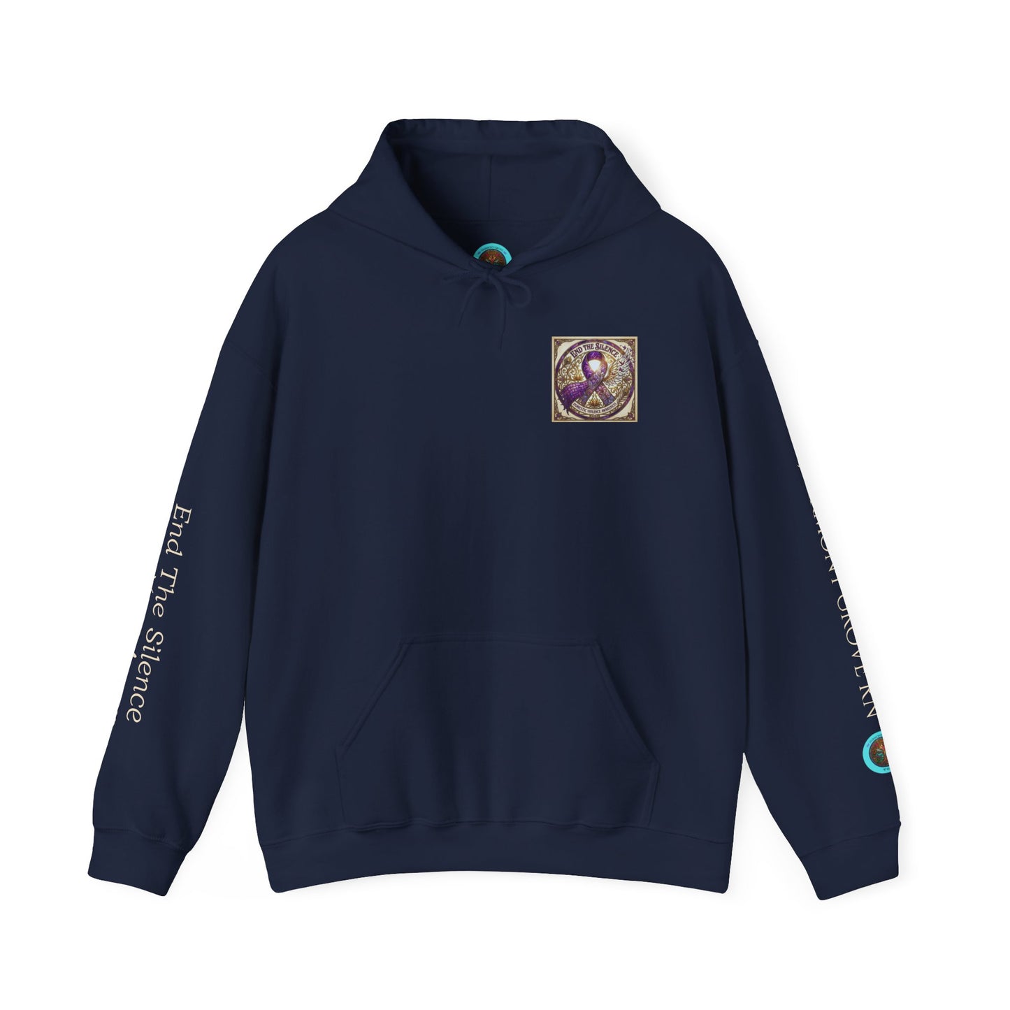 Pullover Hoodie: "End The Silence" Domestic Violence Awareness