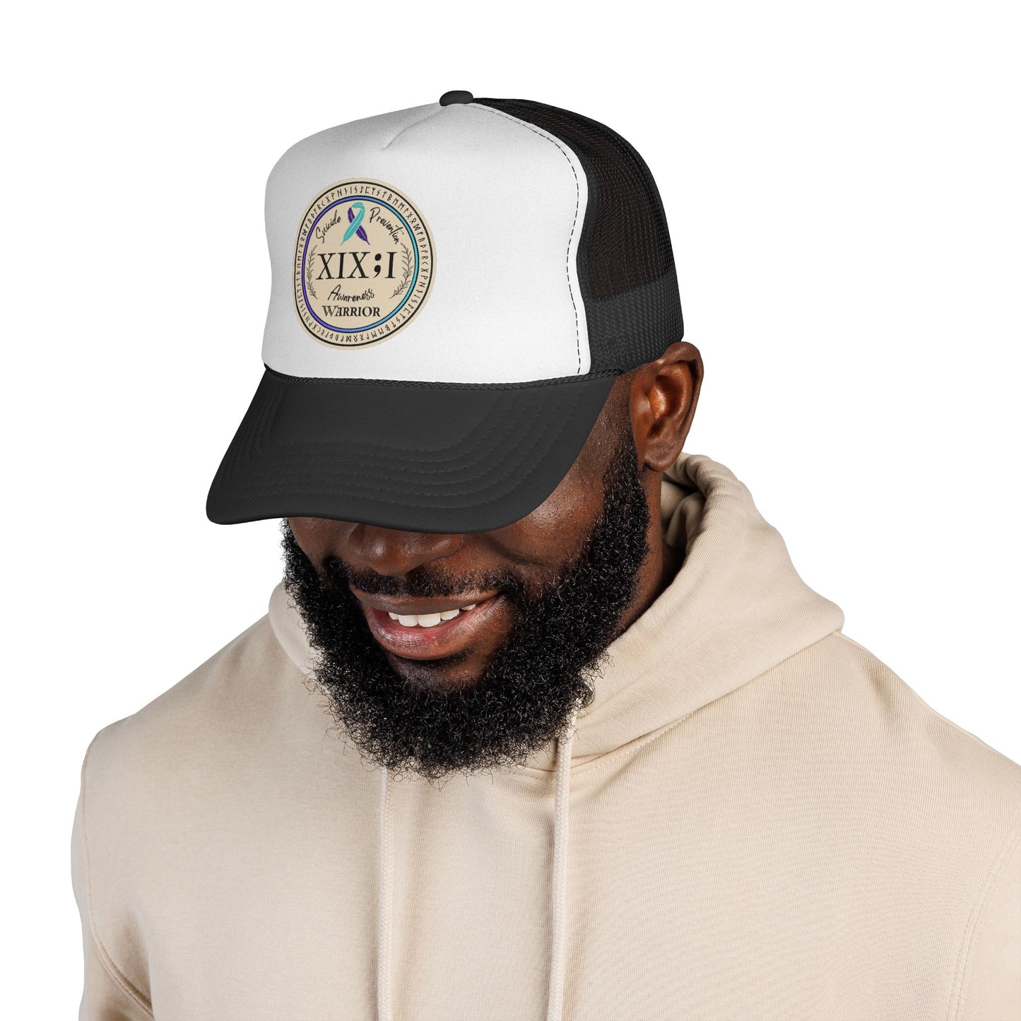 Trucker Hat: "XIX;I Warrior" Suicide Prevention Awareness