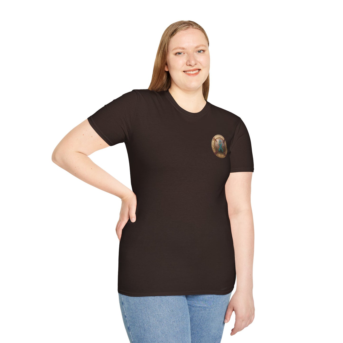 T-Shirt: "PTSD Awareness" Teal Ribbon Support