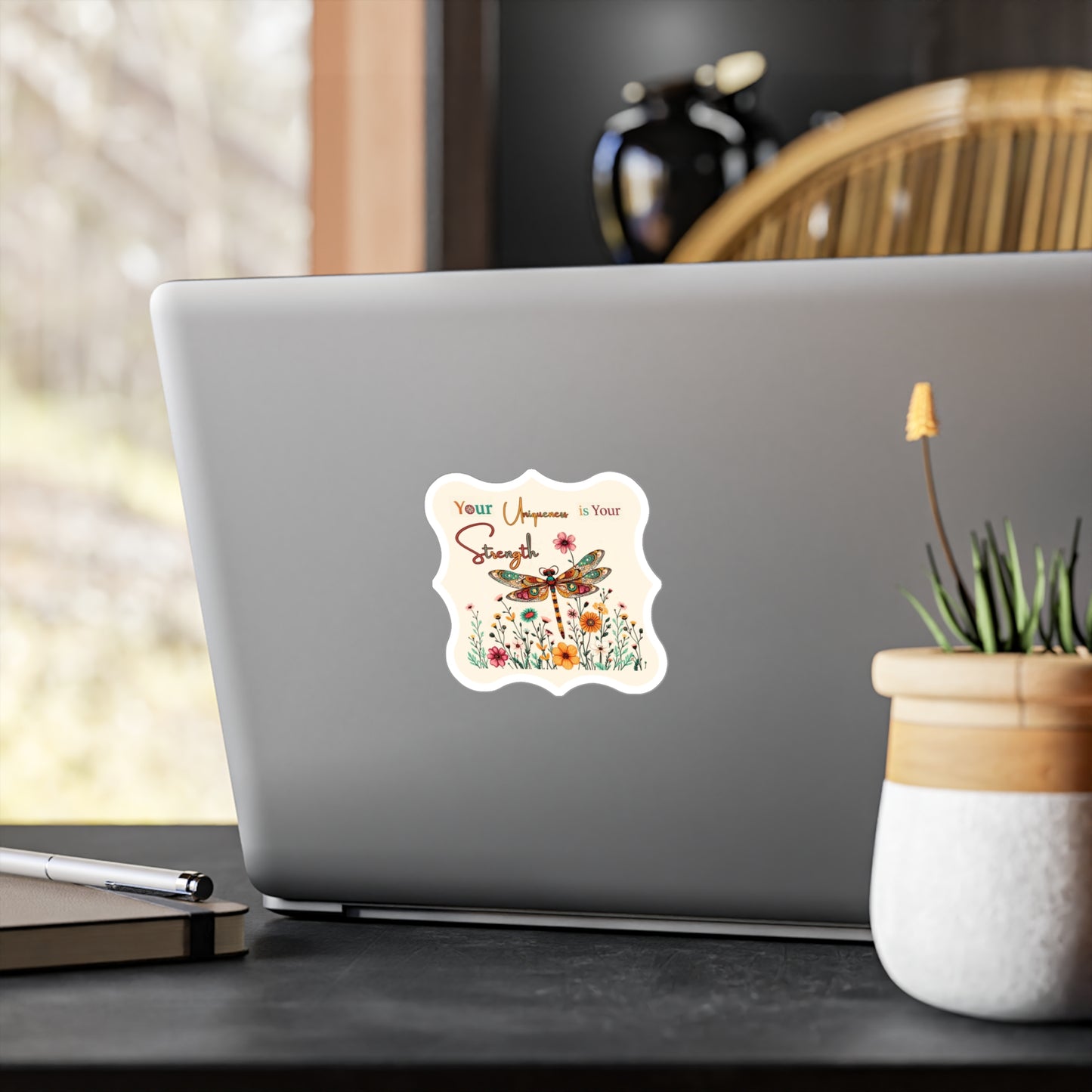 All-Weather Vinyl Decal: "Your Uniqueness is Your Strength" Kiss-Cut Decal