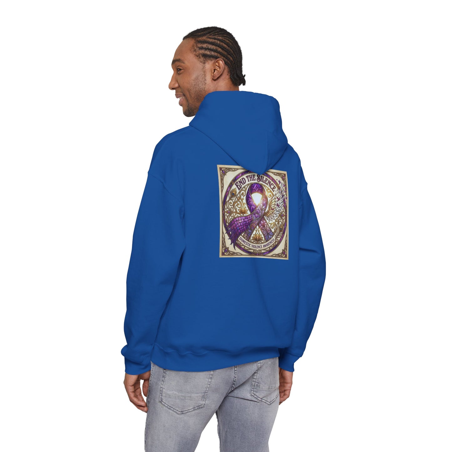 Pullover Hoodie: "End The Silence" Domestic Violence Awareness