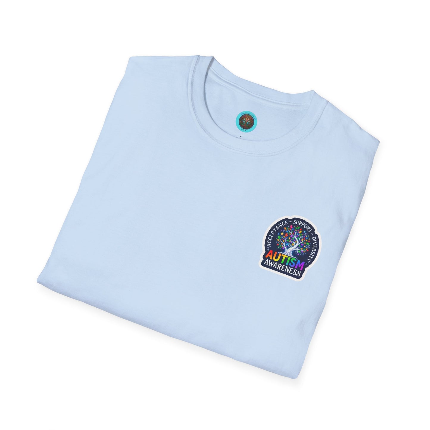 T-Shirt: "Autism Awareness" Rainbow Tree