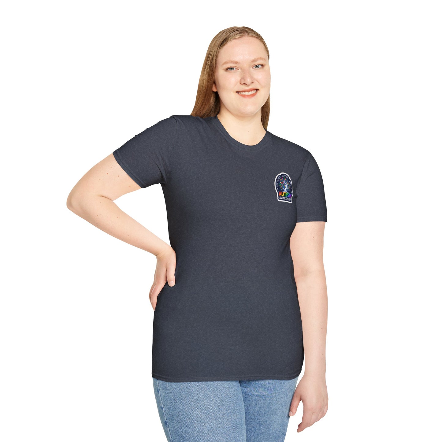 T-Shirt: "Autism Awareness" Rainbow Tree