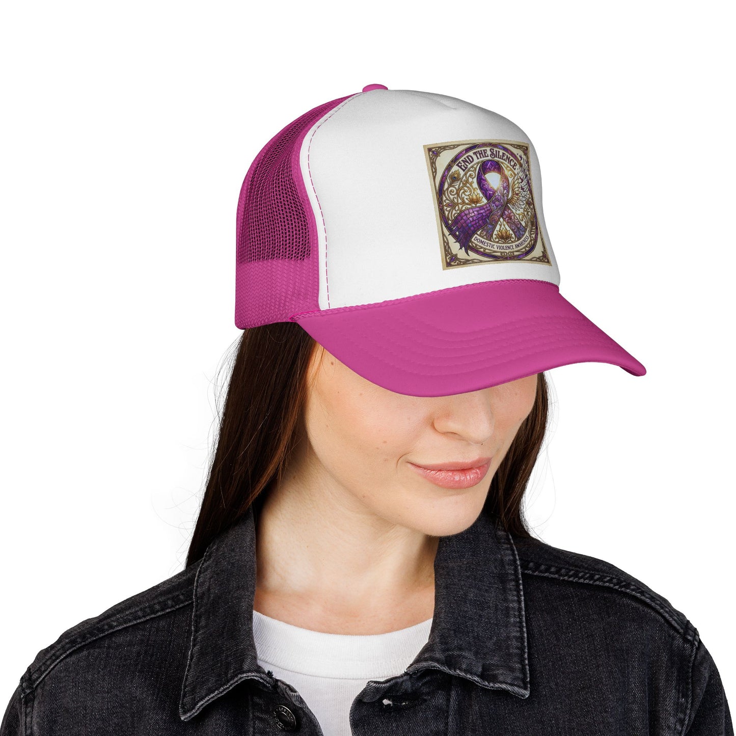 Trucker Hat: "End the Silence" Domestic Violence Awareness