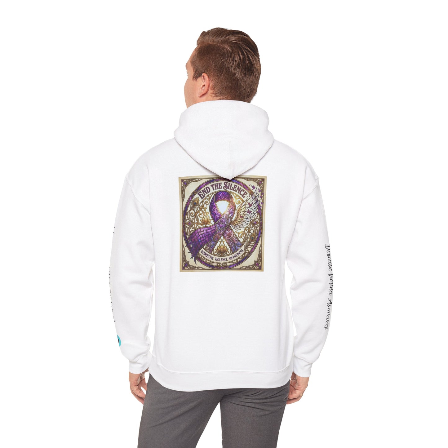 Pullover Hoodie: "End The Silence" Domestic Violence Awareness