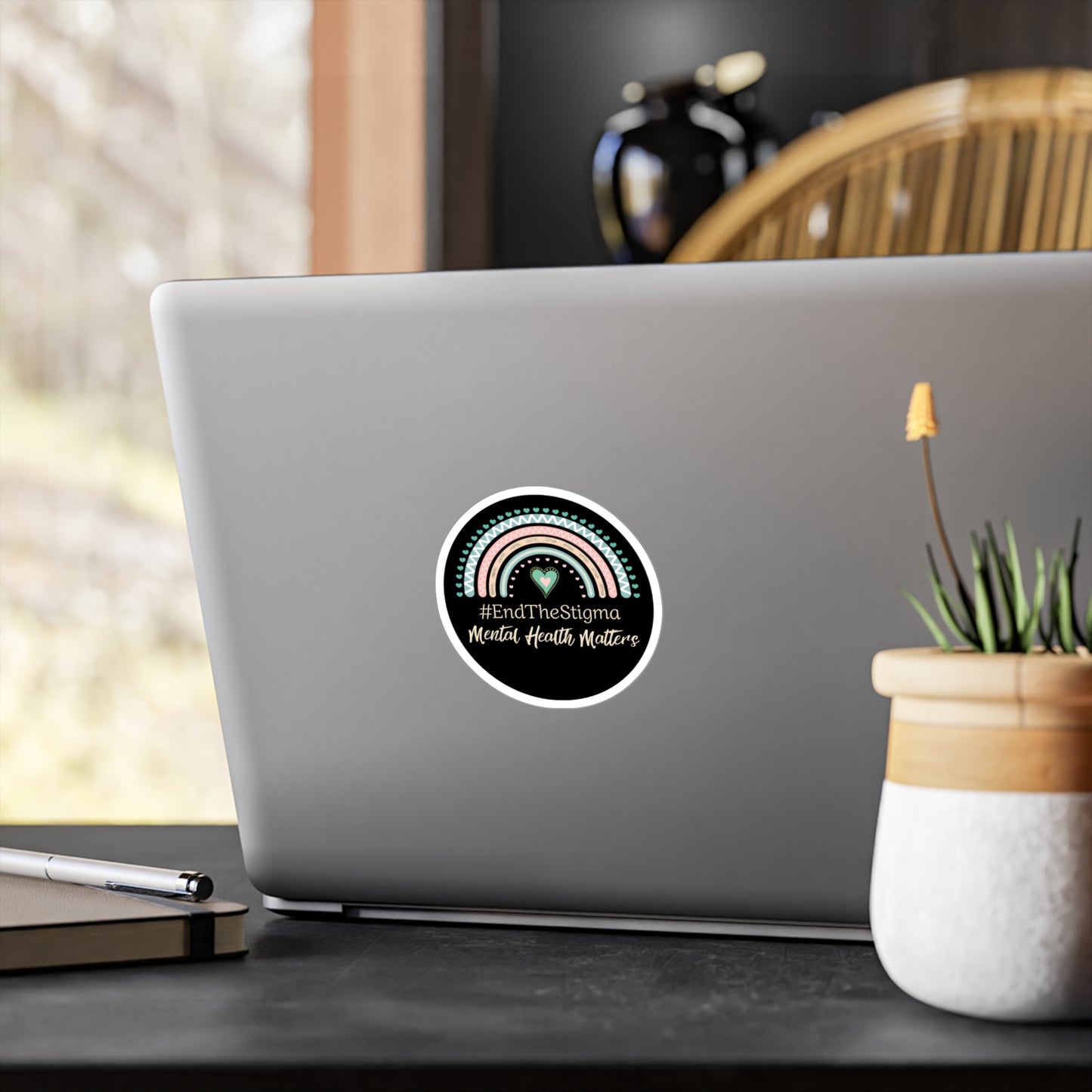 All-Weather Vinyl Decal: #EndTheStigma Onyx