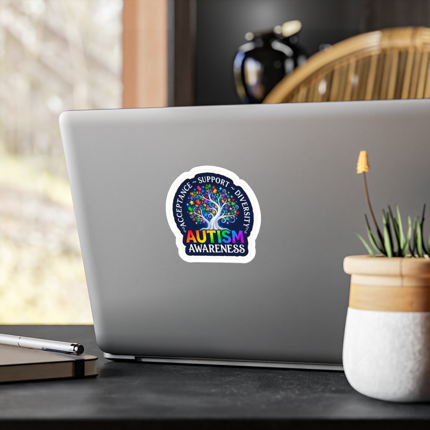 All-Weather Vinyl Decal: Autism Awareness Acceptance Support Diversity